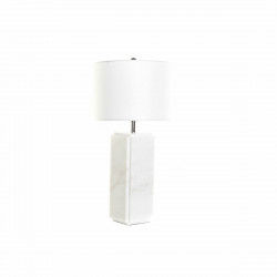 Desk lamp DKD Home Decor White Polyester Metal Marble 220 V 50 W (33 x 33 x...