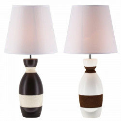Lampa stołowa DKD Home Decor Ceramika Brązowy Sznurek Biały 30 x 30 x 61 cm...