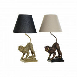 Desk lamp DKD Home Decor 32,5 x 30 x 60 cm Black Beige Golden Metal Resin 220...