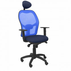 Office Chair with Headrest Jorquera  P&C ALI200C Blue Navy Blue