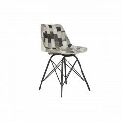 Spisebordsstol DKD Home Decor Hvid Sort Beige Grå Læder 45,5 x 52 x 79 cm
