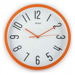 Horloge Murale Versa Multicouleur Orange Plastique Fusion 4,6 x 30 x 30 cm