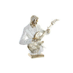 Dekorativ figur DKD Home Decor 45 x 29 x 50 cm Gylden Hvid Musiker