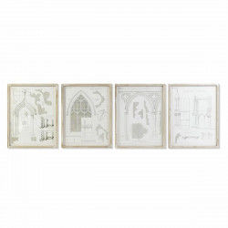 Painting DKD Home Decor 50 x 2 x 65 cm Neoclassical (4 Pieces)
