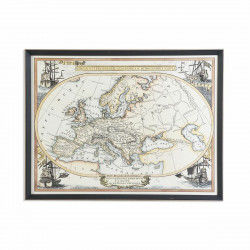 Painting DKD Home Decor World Map (83,5 x 3 x 63,5 cm)