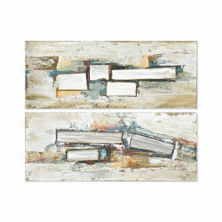 Painting DKD Home Decor 150 x 3 x 60 cm Abstract Loft (2 Units)