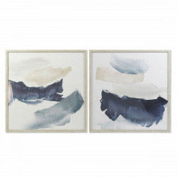 Painting DKD Home Decor 83,5 x 4 x 83,5 cm Abstract Urban (2 Units)