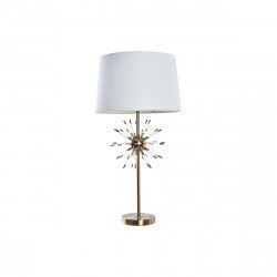 Desk lamp DKD Home Decor Golden Metal White 41 x 41 x 80 cm 220 V 50 W