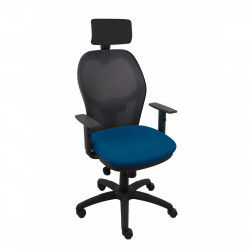 Office Chair with Headrest P&C 10CRNCR Navy Blue