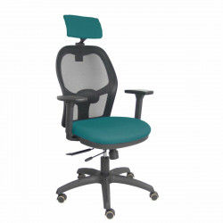 Krzesło Biurowe z Zagłówkiem P&C B3DRPCR Zielony/Niebieski