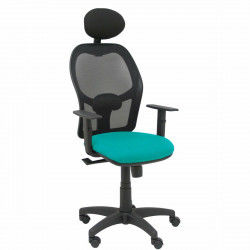 Office Chair with Headrest P&C B10CRNC Turquoise Green