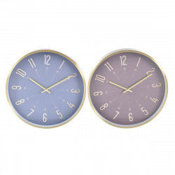 Horloge Murale DKD Home Decor Bleu Bordeaux Aluminium Moderne 30 x 4 x 30 cm...