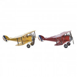 Figurine Décorative DKD Home Decor Avion Vintage 50 x 42 x 16 cm (2 Unités)