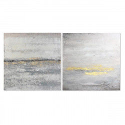 Painting DKD Home Decor 100 x 2,8 x 100 cm Abstract Modern (2 Units)