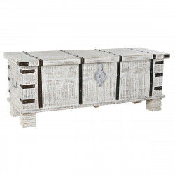 Kiste DKD Home Decor Metal Hvid Mangotræ (116 x 40 x 45 cm)