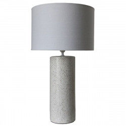 Lampe de bureau DKD Home Decor Blanc Multicouleur Lin Dolomite 25 W 50 W 220...