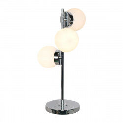 Desk lamp DKD Home Decor 26 x 26 x 59 cm Crystal Silver Metal White 220 V 50...