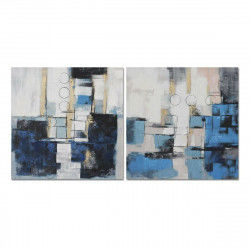 Painting DKD Home Decor Abstract Modern 100 x 2,8 x 100 cm (2 Units)
