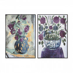 Painting DKD Home Decor 83 x 4,5 x 122,5 cm 83 x 4,5 x 123 cm Vase...