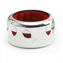 Drip ring Wine Red Silver