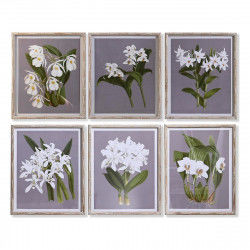 Painting DKD Home Decor Fir Crystal 50 x 60 x 2,8 cm 50 x 2,8 x 60 cm Flowers...