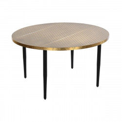 Centre Table DKD Home Decor Glamour Black Golden Wood Metal 85 x 85 x 45 cm