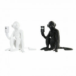 Lámpara de mesa DKD Home Decor 33 x 32 x 31 cm Negro Blanco Resina 220 V 50 W...