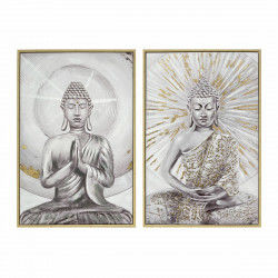 Painting DKD Home Decor Buddha Oriental 80 x 4 x 120 cm (2 Units)