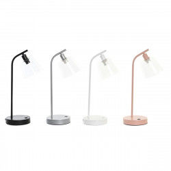 Desk lamp DKD Home Decor 22 x 15 x 46 cm Crystal Silver Black Grey Pink Metal...