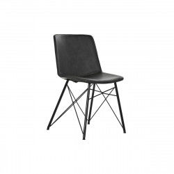 Dining Chair DKD Home Decor Black Dark grey 47 x 53 x 81 cm