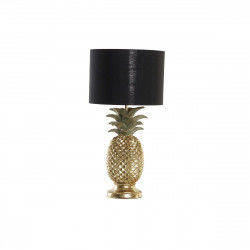 Lampe de bureau DKD Home Decor Ananas Noir Doré Polyester Résine 50 W (24 x...