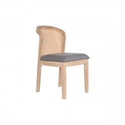 Dining Chair DKD Home Decor Fir Polyester Dark grey (46 x 61 x 86 cm)