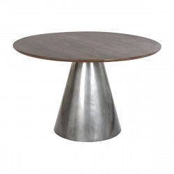 Dining Table DKD Home Decor Steel Aluminium Mango wood (120 x 120 x 76 cm)