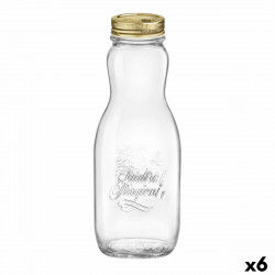Flaske Bormioli Rocco Quattro Stagioni Gennemsigtig Glas 1 L (6 enheder)