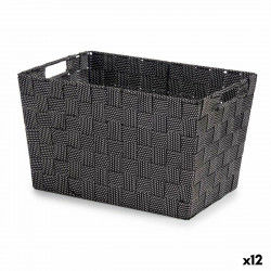 Basket Black Cloth 10 L (25 x 20 x 35 cm) (12 Units)