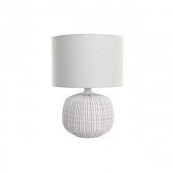 Lampe de bureau DKD Home Decor Blanc Grès 220 V 50 W (38 x 38 x 51 cm)