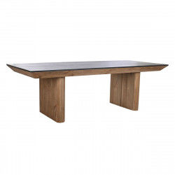 Dining Table DKD Home Decor Brown Black Pinewood 240 x 100 x 76 cm