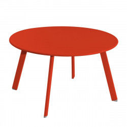 Side table Marzia Red Steel 70 x 70 x 40 cm