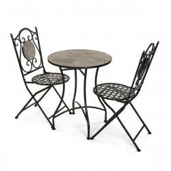 Table set with 2 chairs Versa Ivar Black 60 x 71 x 60 cm