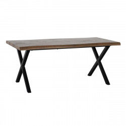 Spisebord Sort Metal Brun 180 x 90 x 75 cm DMF