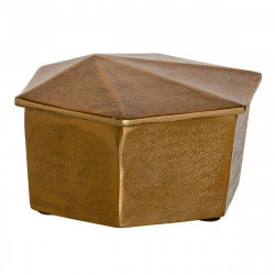 Multi-use Box Golden Aluminium 19 x 19 x 10 cm