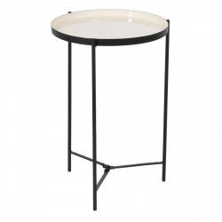 Side table 40,5 x 40,5 x 60,5 cm Black Cream Iron
