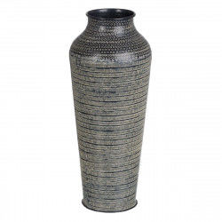 Vase 20 x 20 x 49,5 cm Sort Aluminium