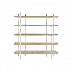Shelves DKD Home Decor White Natural Metal Fir Fir wood 40 % Metal 190 x 40 x...