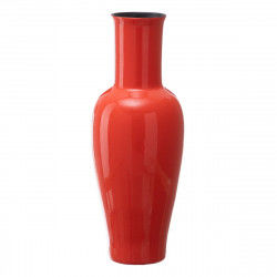 Vase 21,5 x 21,5 x 52,5 cm Keramik Orange
