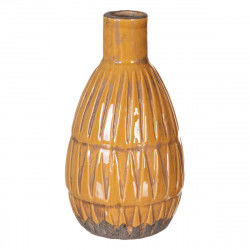Vase 14 x 14 x 25,5 cm Ceramic Mustard
