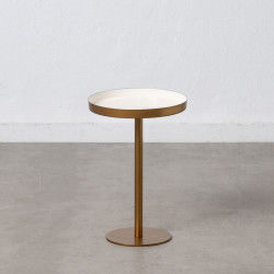 Side table Golden White Iron 30 x 30 x 44 cm