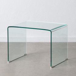 Sofabord Gennemsigtig Hærdet glas 63 x 50 x 48 cm