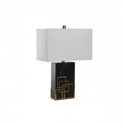 Lampa stołowa DKD Home Decor Biały Czarny Złoty Metal 60 W 220 V 40 x 23 x 58 cm