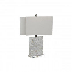 Lámpara de mesa DKD Home Decor 40 x 23 x 62 cm Gris Blanco 220 V Acrílico 60 W